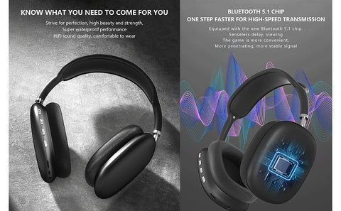 Speed-X Technologies P9 Bluetooth Headset - FADI CARTM ZEEES GADGETSHead Phone